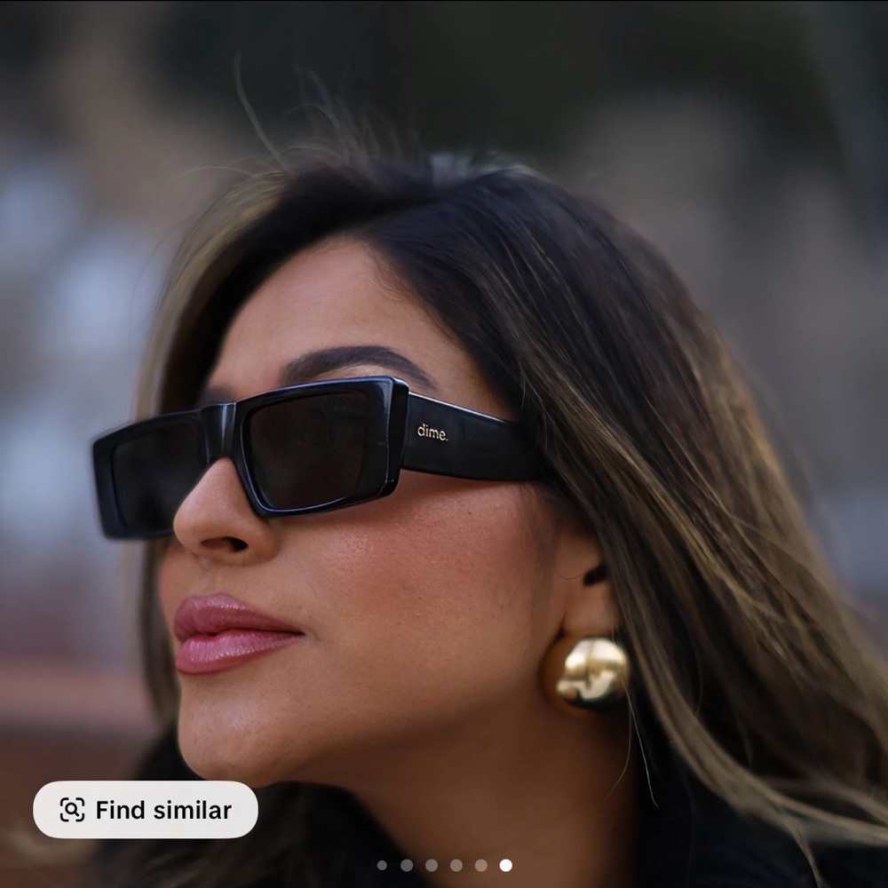 Dime optics girls night black glossy sunglasses